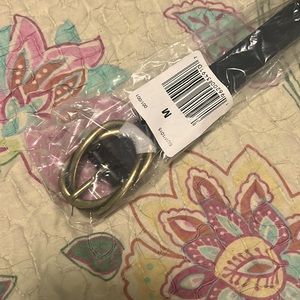 NWT black dress belt lucky brand, leather